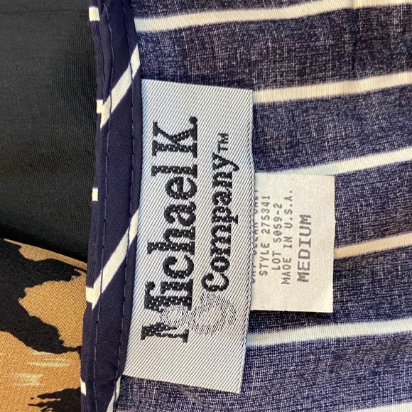 Michael K & Company, Patterned Blue Dress - Size M - Picture 9 of 10